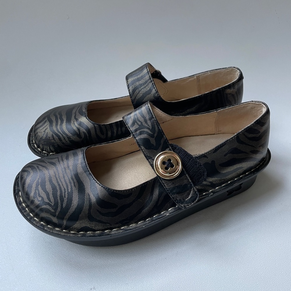 Alegria Paloma 421 Bronze / Gold Zebra Size 38